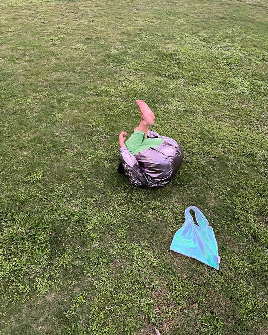 Organza Tote. Mermaid Emerald.